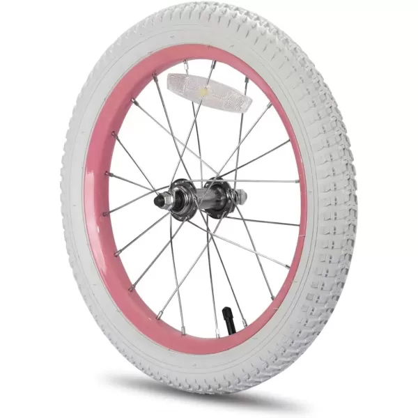 imageJOYSTAR 12 14 16 18 Inch Kids Bike Front Wheels Replacement with Solid Air Rubber Tire and Inner Tube Bicycle Bike Wheels Dont Fit with Huffy Bike Black ampamp WhiteWhite 16 Inch