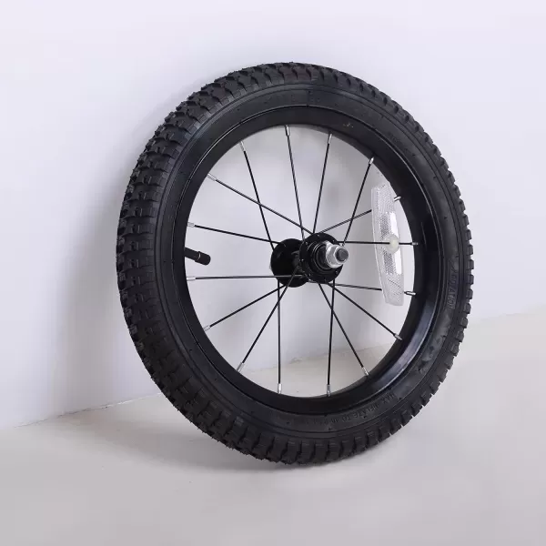 imageJOYSTAR 12 14 16 18 Inch Kids Bike Front Wheels Replacement with Solid Air Rubber Tire and Inner Tube Bicycle Bike Wheels Dont Fit with Huffy Bike Black ampamp WhiteBlack 14 Inch