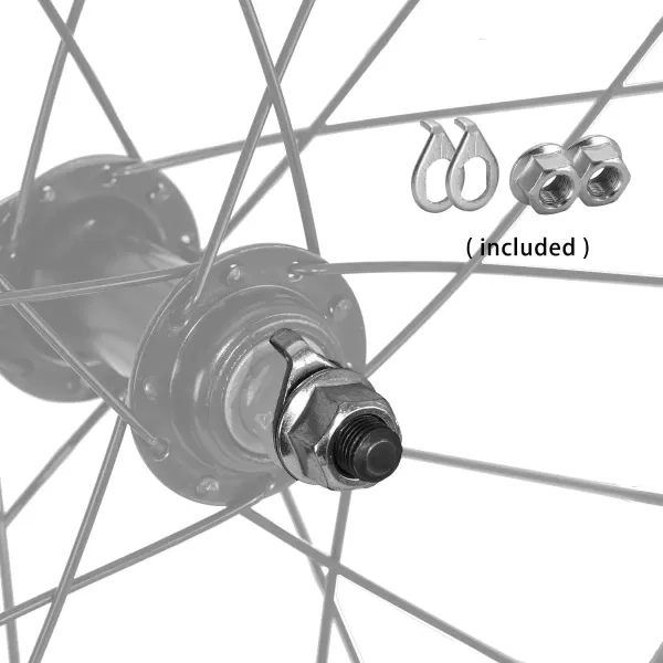 imageJOYSTAR 12 14 16 18 Inch Kids Bike Front Wheels Replacement with Solid Air Rubber Tire and Inner Tube Bicycle Bike Wheels Dont Fit with Huffy Bike Black ampamp WhiteBlack 14 Inch