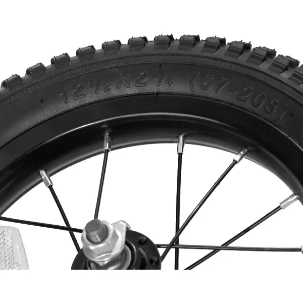 imageJOYSTAR 12 14 16 18 Inch Kids Bike Front Wheels Replacement with Solid Air Rubber Tire and Inner Tube Bicycle Bike Wheels Dont Fit with Huffy Bike Black ampamp WhiteBlack 12 Inch