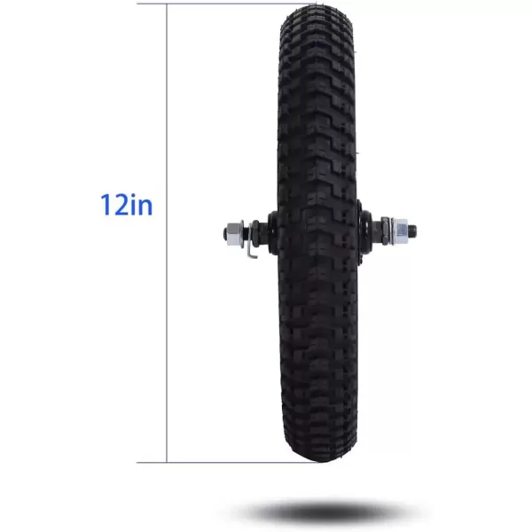 imageJOYSTAR 12 14 16 18 Inch Kids Bike Front Wheels Replacement with Solid Air Rubber Tire and Inner Tube Bicycle Bike Wheels Dont Fit with Huffy Bike Black ampamp WhiteBlack 12 Inch