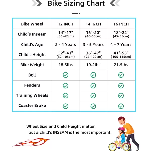 imageJOYSTAR 12 14 16 Inch Kids Cruiser Bike for Ages 27 Years Old Girls ampamp Boys Kids Bike with Training Wheels ampamp Coaster Brake Kids Cruiser Bicycles for ChildrenBlue