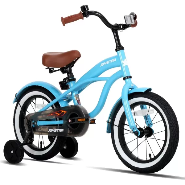 imageJOYSTAR 12 14 16 Inch Kids Cruiser Bike for Ages 27 Years Old Girls ampamp Boys Kids Bike with Training Wheels ampamp Coaster Brake Kids Cruiser Bicycles for ChildrenBlue