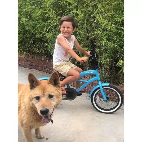 imageJOYSTAR 12 14 16 Inch Kids Cruiser Bike for Ages 27 Years Old Girls ampamp Boys Kids Bike with Training Wheels ampamp Coaster Brake Kids Cruiser Bicycles for ChildrenBlue