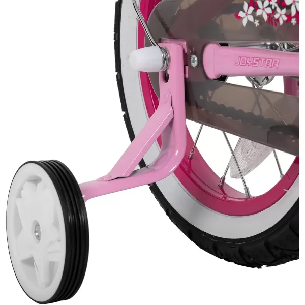 imageJOYSTAR 12 14 16 Inch Kids Cruiser Bike for Ages 27 Years Old Girls ampamp Boys Kids Bike with Training Wheels ampamp Coaster Brake Kids Cruiser Bicycles for ChildrenLight Pink