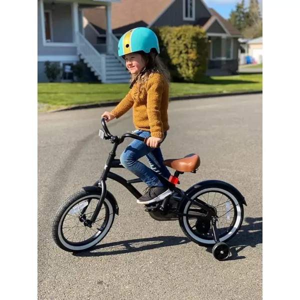 imageJOYSTAR 12 14 16 Inch Kids Cruiser Bike for Ages 27 Years Old Girls ampamp Boys Kids Bike with Training Wheels ampamp Coaster Brake Kids Cruiser Bicycles for ChildrenBlack