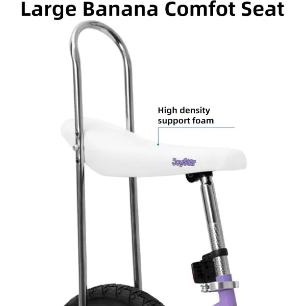 imageJOYSTAR 20 Inch Girls Bike with Training Wheels Banana Seat Bike for Girls Ages 712 Years Old Kids Girls Bicycle with Front Handbrake and Coaster Brakes Kickstand IncludedPurple