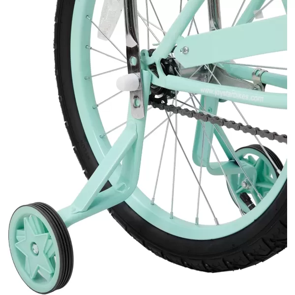 imageJOYSTAR 20 Inch Girls Bike with Training Wheels Banana Seat Bike for Girls Ages 712 Years Old Kids Girls Bicycle with Front Handbrake and Coaster Brakes Kickstand IncludedGreen