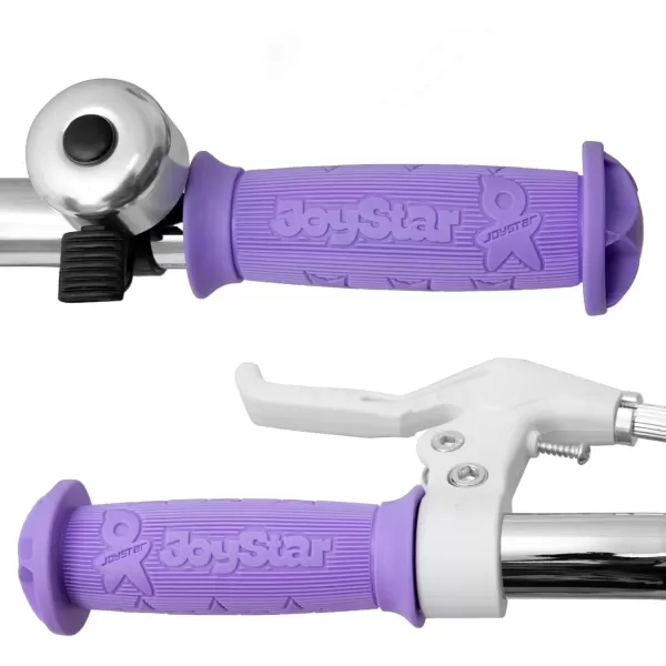 imageJOYSTAR 20 Inch Girls Bike with Training Wheels Banana Seat Bike for Girls Ages 712 Years Old Kids Girls Bicycle with Front Handbrake and Coaster Brakes Kickstand IncludedPurple
