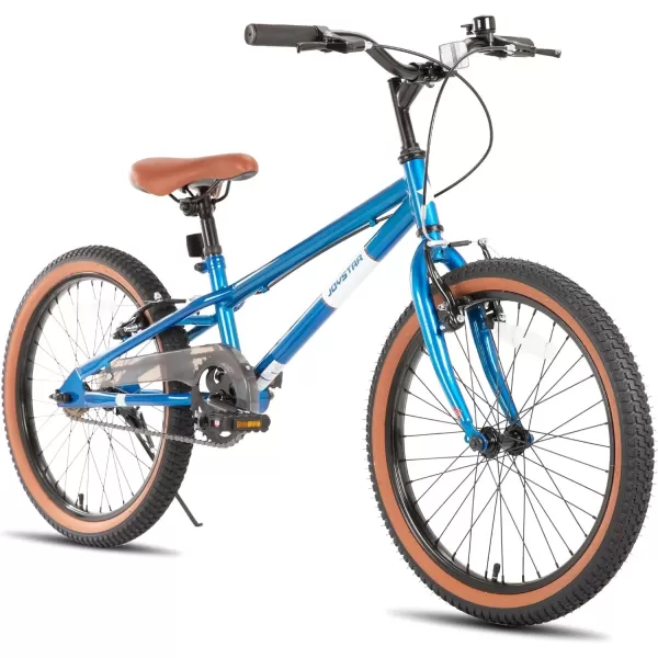 imageJOYSTAR 20 Inch Kids Bike for Age 710 Years 20 Inch Freestyle BMX Bike for Kids and Beginner Level Rider Kids BicycleBlue