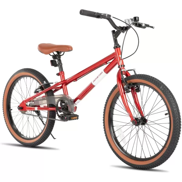 imageJOYSTAR 20 Inch Kids Bike for Age 710 Years 20 Inch Freestyle BMX Bike for Kids and Beginner Level Rider Kids BicycleRed