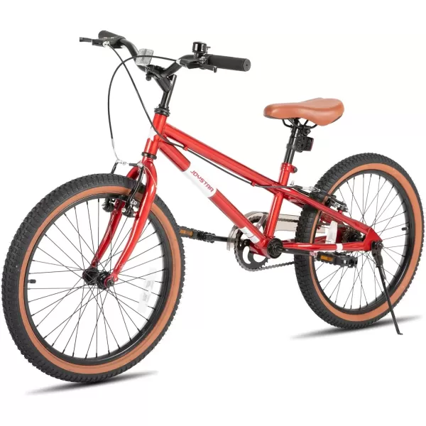 imageJOYSTAR 20 Inch Kids Bike for Age 710 Years 20 Inch Freestyle BMX Bike for Kids and Beginner Level Rider Kids BicycleRed