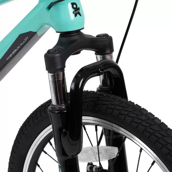 imageJOYSTAR 20 Inch Kids Bike for Ages 712 Year Old Boys Girls Magnesium Alloy Kids Mountain Bicycle with Shimano 7Speed ampamp Dual Disc Brake Muliple ColorsGreen