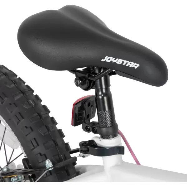 imageJOYSTAR 20 Inch Mountain Bike for Kids Ages 712 Year Old 3Inch Wide Knobby Tires 7 Speed Shimano Drivetrain Disc Brakes Fat Tire Kids Bicycles for Boys GirlsWhite