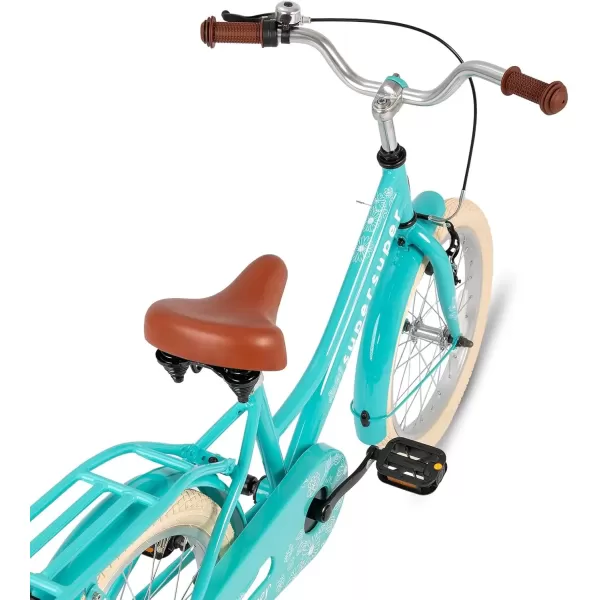 imageJOYSTAR Girls Bike for 212 Years Old Toddlers and Kids 12quot 14quot 16quot Kids Bike with Training Wheels 20 Inch Kids Bicycle with Kickstand Retro Style Kids BikesZGreen