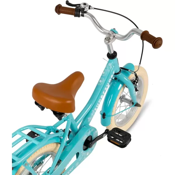 imageJOYSTAR Girls Bike for 212 Years Old Toddlers and Kids 12quot 14quot 16quot Kids Bike with Training Wheels 20 Inch Kids Bicycle with Kickstand Retro Style Kids BikesZGreen