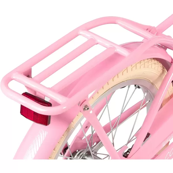 imageJOYSTAR Girls Bike for 212 Years Old Toddlers and Kids 12quot 14quot 16quot Kids Bike with Training Wheels 20 Inch Kids Bicycle with Kickstand Retro Style Kids BikesZPink