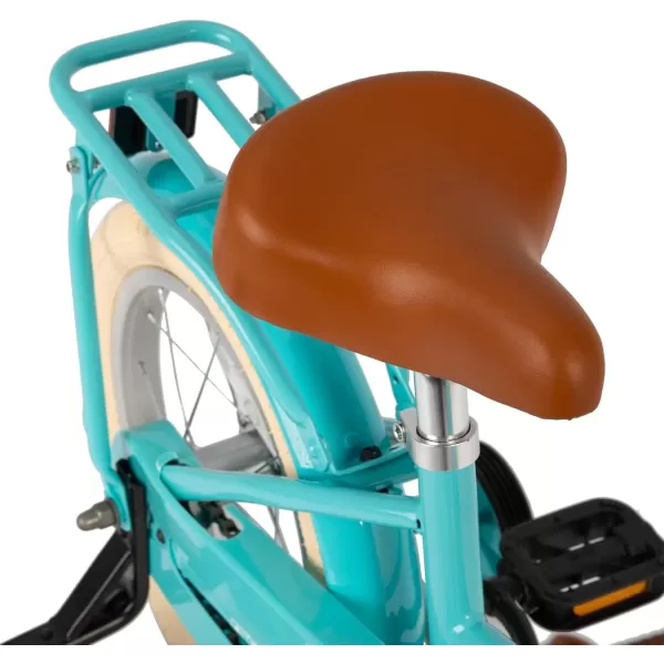 imageJOYSTAR Girls Bike for 212 Years Old Toddlers and Kids 12quot 14quot 16quot Kids Bike with Training Wheels 20 Inch Kids Bicycle with Kickstand Retro Style Kids BikesZGreen