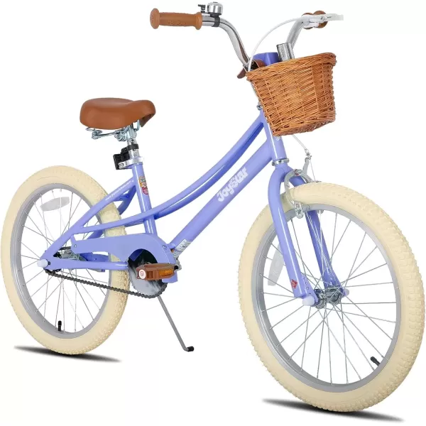 imageJOYSTAR Girls Bike for 212 Years Old Toddlers and Kids 12quot 14quot 16quot Kids Bike with Training Wheels 20 Inch Kids Bicycle with Kickstand Retro Style Kids BikesViolet