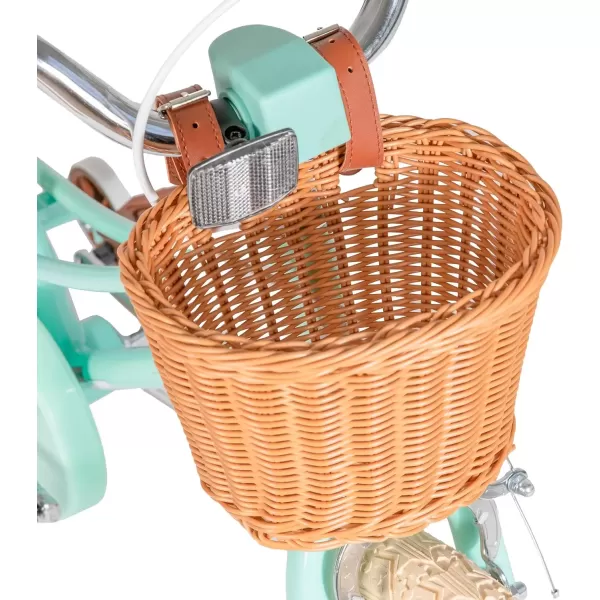 imageJOYSTAR Girls Bike for 212 Years Old Toddlers and Kids 12quot 14quot 16quot Kids Bike with Training Wheels 20 Inch Kids Bicycle with Kickstand Retro Style Kids BikesMint Green