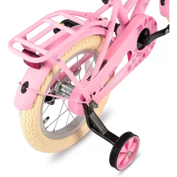 imageJOYSTAR Girls Bike for 212 Years Old Toddlers and Kids 12quot 14quot 16quot Kids Bike with Training Wheels 20 Inch Kids Bicycle with Kickstand Retro Style Kids BikesZPink