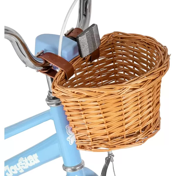 imageJOYSTAR Girls Bike for 212 Years Old Toddlers and Kids 12quot 14quot 16quot Kids Bike with Training Wheels 20 Inch Kids Bicycle with Kickstand Retro Style Kids BikesSky Blue