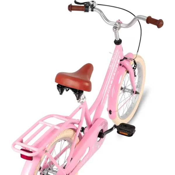 imageJOYSTAR Girls Bike for 212 Years Old Toddlers and Kids 12quot 14quot 16quot Kids Bike with Training Wheels 20 Inch Kids Bicycle with Kickstand Retro Style Kids BikesZPink