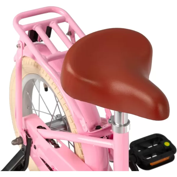 imageJOYSTAR Girls Bike for 212 Years Old Toddlers and Kids 12quot 14quot 16quot Kids Bike with Training Wheels 20 Inch Kids Bicycle with Kickstand Retro Style Kids BikesZPink