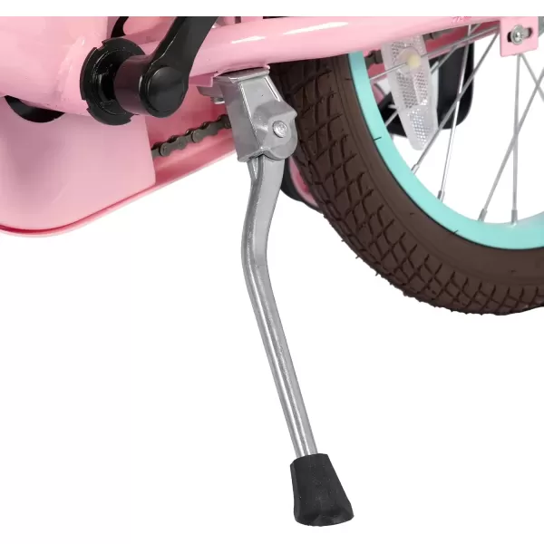 imageJOYSTAR Girls Bike for Toddlers and Kids Age 310 Years 14 16 18 Inch Kids Bike with Training Wheels and Handbrakes 20Inch Girls Bike Multiple ColorsLola Pink