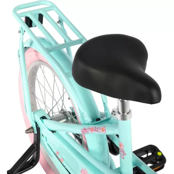 imageJOYSTAR Girls Bike for Toddlers and Kids Age 310 Years 14 16 18 Inch Kids Bike with Training Wheels and Handbrakes 20Inch Girls Bike Multiple ColorsLola Green