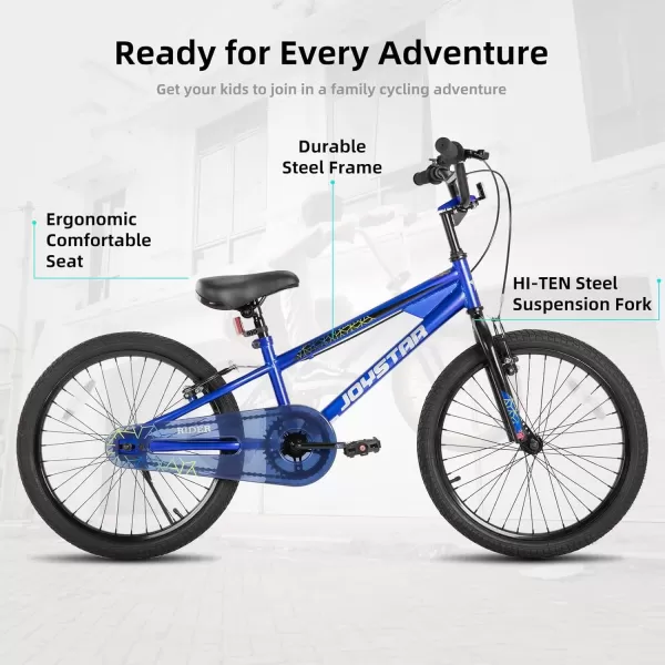 imageJOYSTAR Kids Bike for Ages 212 Years Old Boys Girls 1220 Inch BMX Style Kids Bikes with Training Wheels Children Bicycle for Kids and Toddler Multiple Colorsroyal blue
