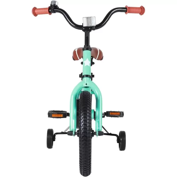 imageJOYSTAR Kids Bike for Ages 212 Years Old Boys Girls 1220 Inch BMX Style Kids Bikes with Training Wheels Children Bicycle for Kids and Toddler Multiple ColorsMint Green