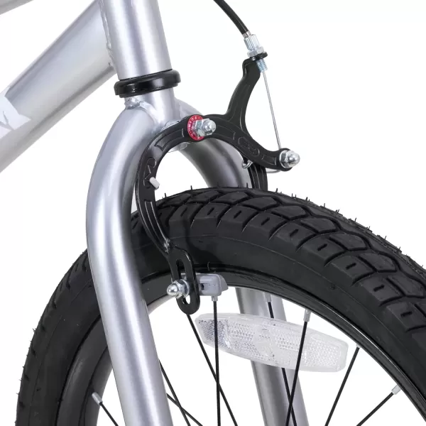 imageJOYSTAR Kids Bike for Ages 212 Years Old Boys Girls 1220 Inch BMX Style Kids Bikes with Training Wheels Children Bicycle for Kids and Toddler Multiple ColorsSilver