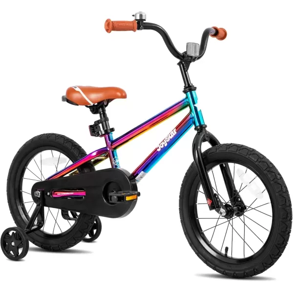 imageJOYSTAR Kids Bike for Ages 212 Years Old Boys Girls 1220 Inch BMX Style Kids Bikes with Training Wheels Children Bicycle for Kids and Toddler Multiple ColorsOil Slick