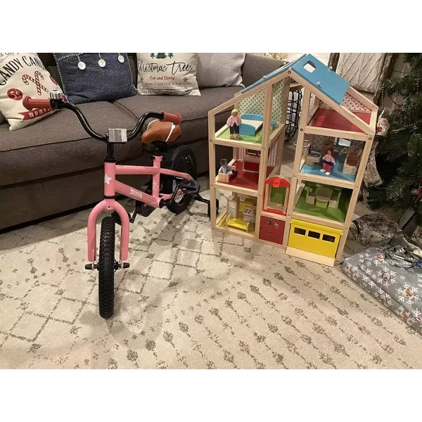 imageJOYSTAR Kids Bike for Ages 212 Years Old Boys Girls 1220 Inch BMX Style Kids Bikes with Training Wheels Children Bicycle for Kids and Toddler Multiple ColorsPink