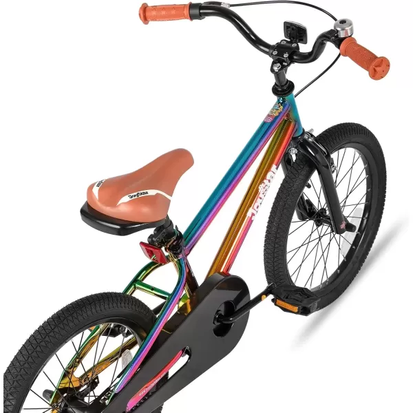 imageJOYSTAR Kids Bike for Ages 212 Years Old Boys Girls 1220 Inch BMX Style Kids Bikes with Training Wheels Children Bicycle for Kids and Toddler Multiple ColorsOil Slick