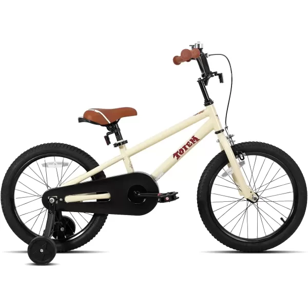 imageJOYSTAR Kids Bike for Ages 212 Years Old Boys Girls 1220 Inch BMX Style Kids Bikes with Training Wheels Children Bicycle for Kids and Toddler Multiple ColorsIvory