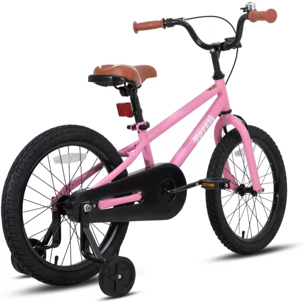 imageJOYSTAR Kids Bike for Ages 212 Years Old Boys Girls 1220 Inch BMX Style Kids Bikes with Training Wheels Children Bicycle for Kids and Toddler Multiple ColorsPink