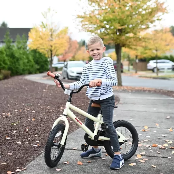 imageJOYSTAR Kids Bike for Ages 212 Years Old Boys Girls 1220 Inch BMX Style Kids Bikes with Training Wheels Children Bicycle for Kids and Toddler Multiple ColorsIvory