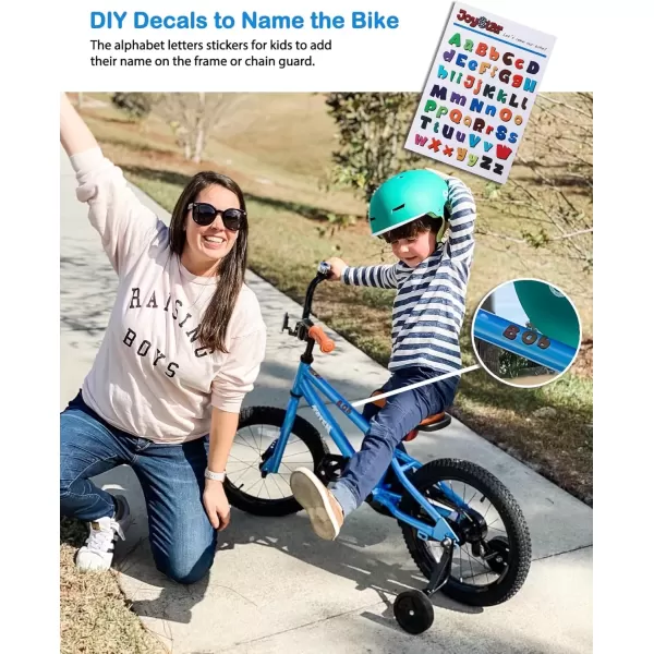 imageJOYSTAR Kids Bike for Ages 212 Years Old Boys Girls 1220 Inch BMX Style Kids Bikes with Training Wheels Children Bicycle for Kids and Toddler Multiple ColorsBlue