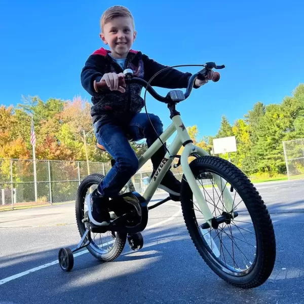 imageJOYSTAR Kids Bike for Ages 212 Years Old Boys Girls 1220 Inch BMX Style Kids Bikes with Training Wheels Children Bicycle for Kids and Toddler Multiple ColorsIvory