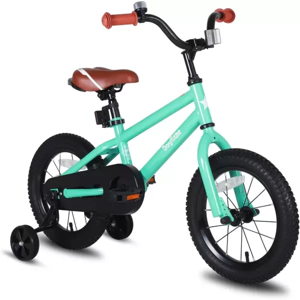 imageJOYSTAR Kids Bike for Ages 212 Years Old Boys Girls 1220 Inch BMX Style Kids Bikes with Training Wheels Children Bicycle for Kids and Toddler Multiple ColorsMint Green