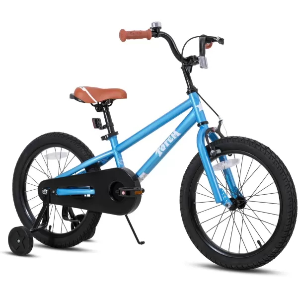imageJOYSTAR Kids Bike for Ages 212 Years Old Boys Girls 1220 Inch BMX Style Kids Bikes with Training Wheels Children Bicycle for Kids and Toddler Multiple ColorsBlue