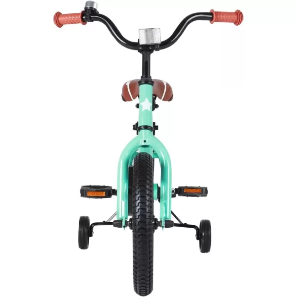 imageJOYSTAR Kids Bike for Ages 212 Years Old Boys Girls 1220 Inch BMX Style Kids Bikes with Training Wheels Children Bicycle for Kids and Toddler Multiple ColorsMint Green