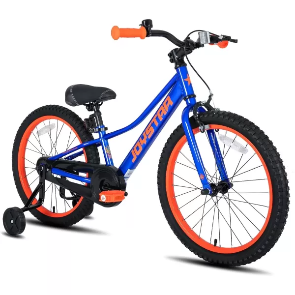 imageJOYSTAR NEO 20 Inch Kids Bike for Ages 610 Years Old Boys ampamp Girls 20 Inch Wheels Kids Mountain Bike with Training Wheels ampamp Handbrake Kids Bicycles Multiple ColorsBlue