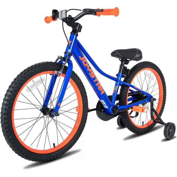 imageJOYSTAR NEO 20 Inch Kids Bike for Ages 610 Years Old Boys ampamp Girls 20 Inch Wheels Kids Mountain Bike with Training Wheels ampamp Handbrake Kids Bicycles Multiple ColorsBlue