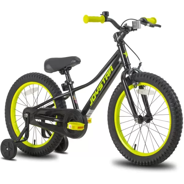 imageJOYSTAR NEO 20 Inch Kids Bike for Ages 610 Years Old Boys ampamp Girls 20 Inch Wheels Kids Mountain Bike with Training Wheels ampamp Handbrake Kids Bicycles Multiple ColorsBlack