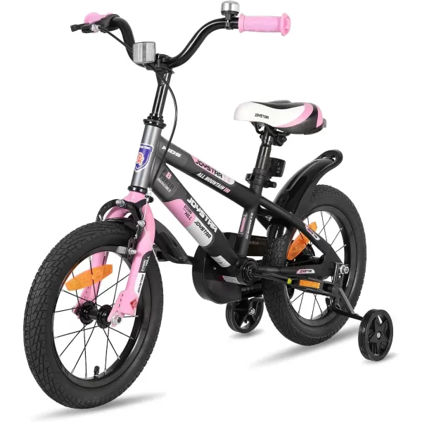 imageJOYSTAR New Berry Kids Bike for Boys and Girls Ages 312 Years Old 12 14 16 Inch Kids Bicycles with Training Wheels 20 Inch Bike with Kickstand Multiple ColorsPink