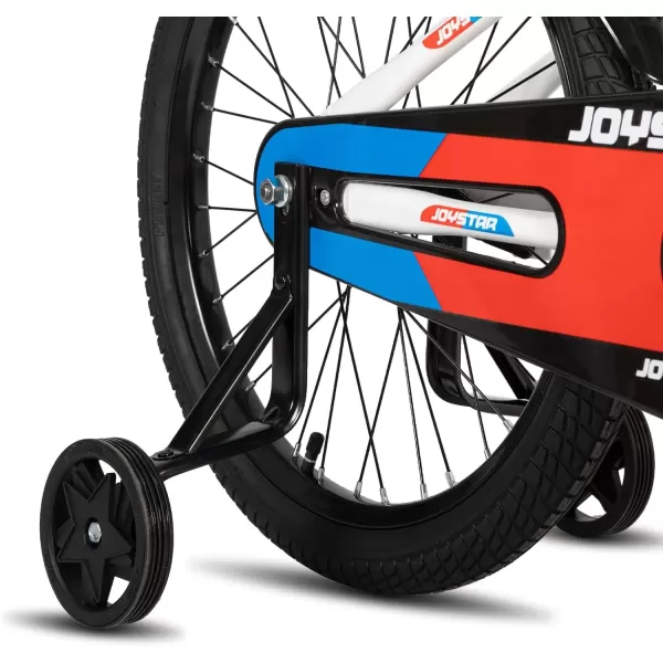 imageJOYSTAR New Berry Kids Bike for Boys and Girls Ages 312 Years Old 12 14 16 Inch Kids Bicycles with Training Wheels 20 Inch Bike with Kickstand Multiple ColorsWhite