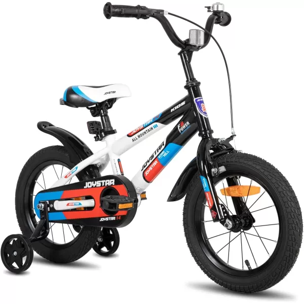 imageJOYSTAR New Berry Kids Bike for Boys and Girls Ages 312 Years Old 12 14 16 Inch Kids Bicycles with Training Wheels 20 Inch Bike with Kickstand Multiple ColorsWhite